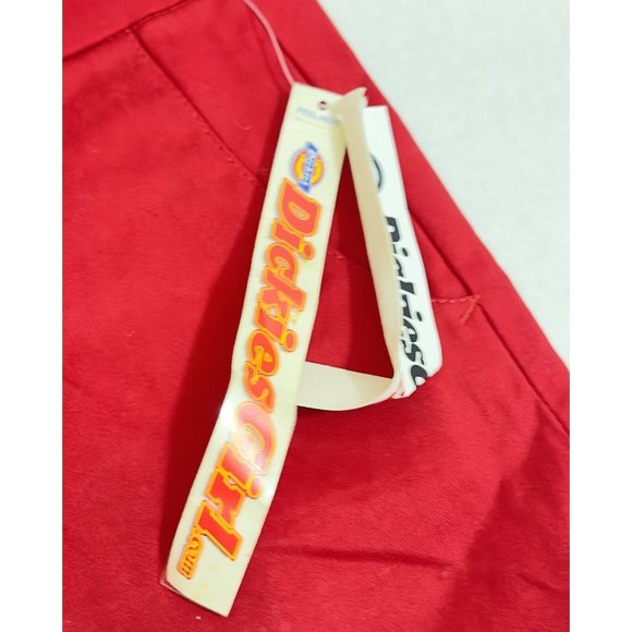 Rare NWT Y2K Dickies Girl Cherry Red Bootcut Canvas Pants Size 3 STYLE# NHH1011 - Picture 12 of 16